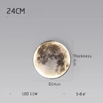 lampe murale lune forme moderne relief blanc noir minimaliste adhésif led chambre étudeentrée