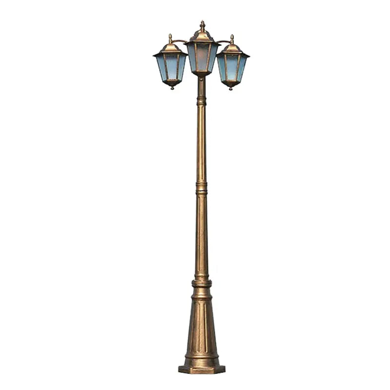 lampadaire or noir rétro classique éclairage public ip65 led alu certifié cccextérieur