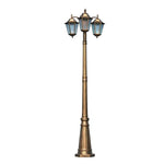 lampadaire or noir rétro classique éclairage public ip65 led alu certifié cccextérieur