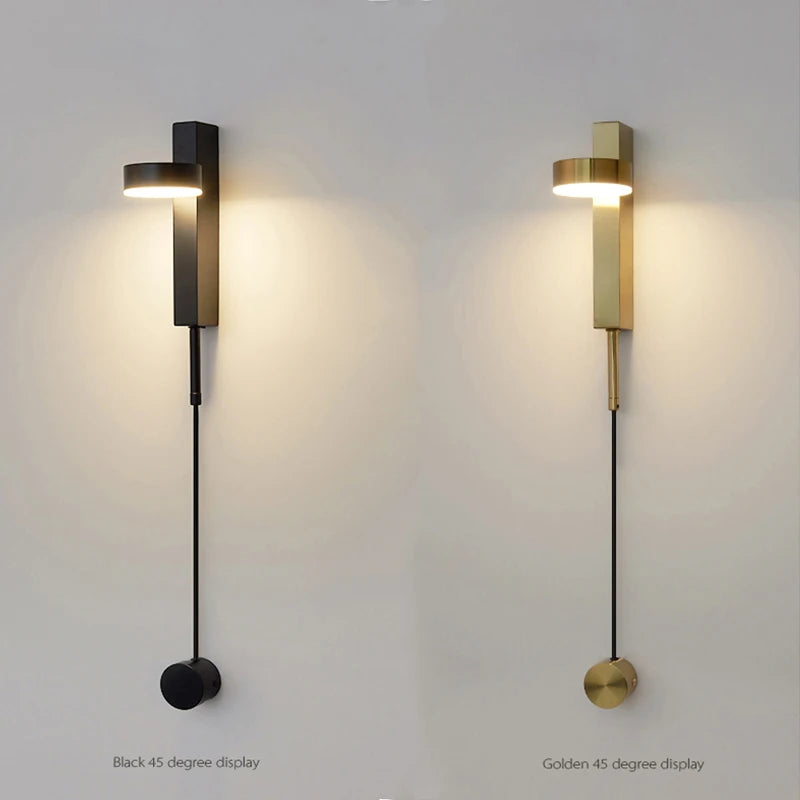 lampe murale ajustable moderne noir doré gris vert éclairage quotidien chambre salon salle manger