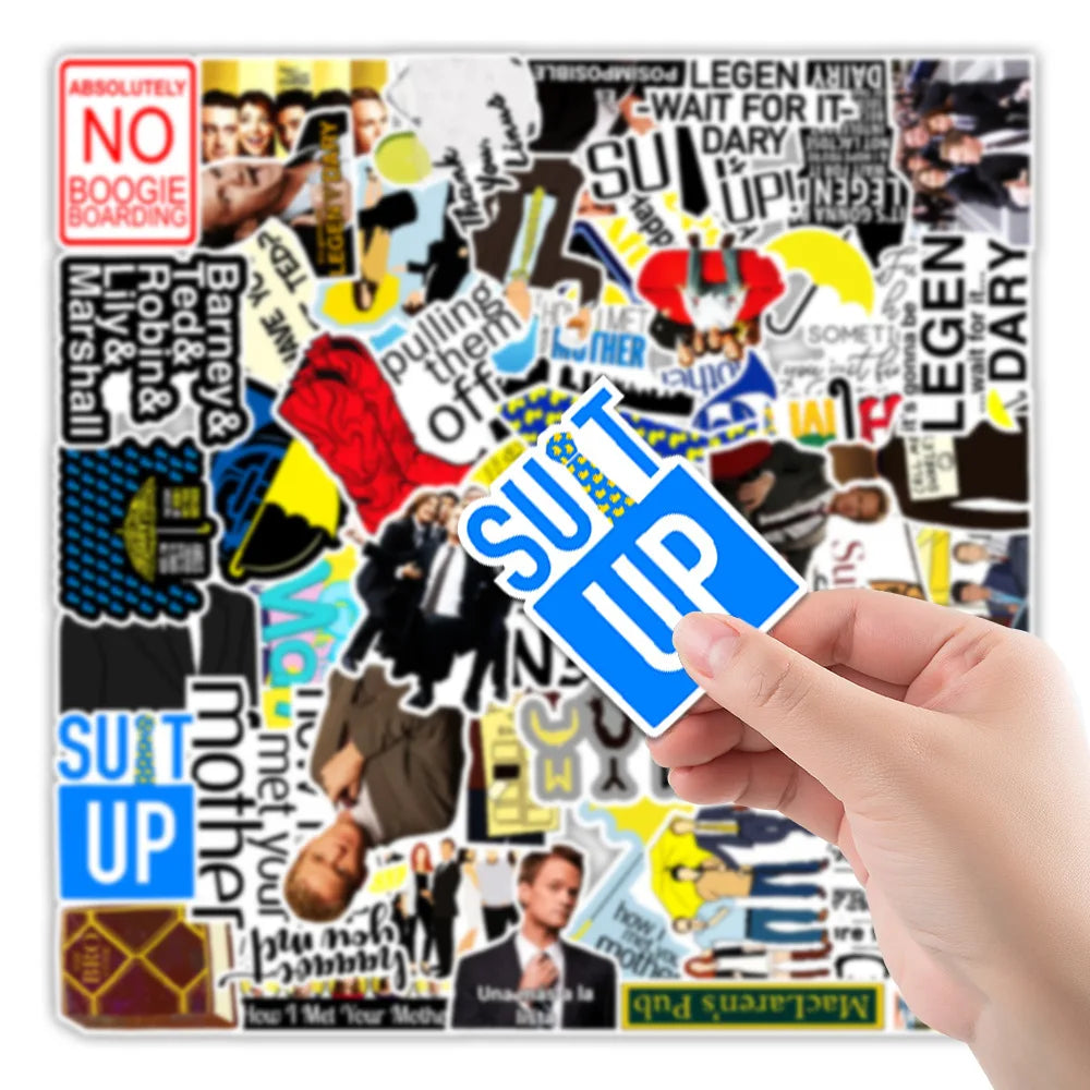sticker pop art graphiques humoristiques adhésifs multicolores kpop anime enfants adultes traceurs PVC étanches