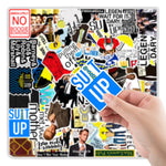 sticker pop art graphiques humoristiques adhésifs multicolores kpop anime enfants adultes traceurs PVC étanches