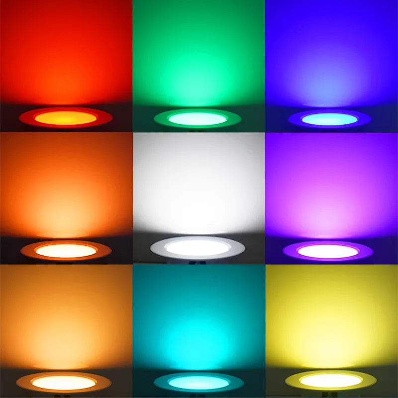 spot led encastrable rgb télécommande intérieur moderne lumière variable couleur jardin extérieur noir