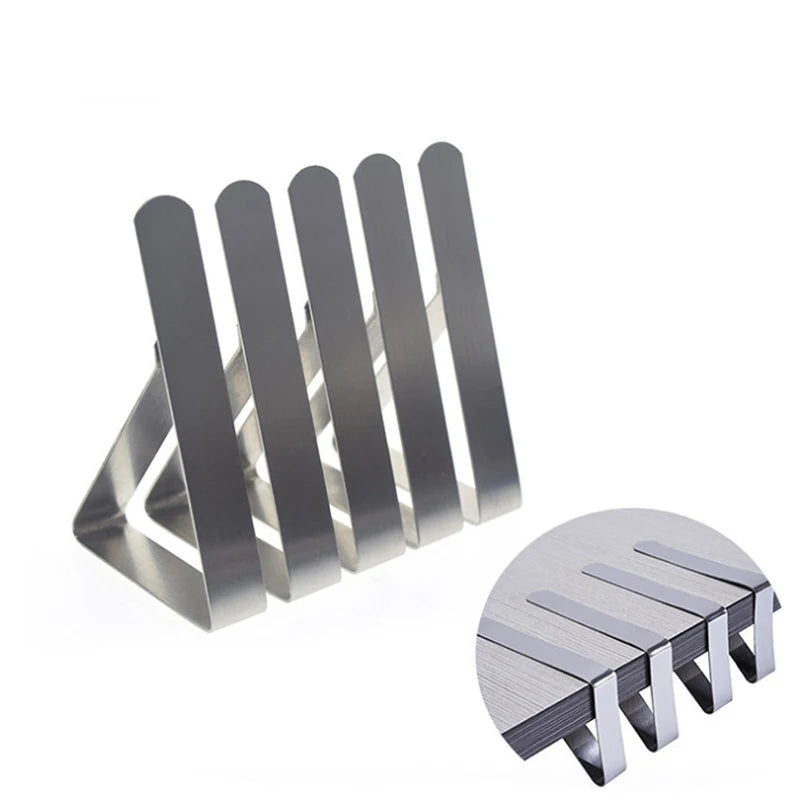 Support serviettes argentés moderne adhésifs lisses 5pcs 10pcs domestique extérieur
