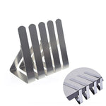 Support serviettes argentés moderne adhésifs lisses 5pcs 10pcs domestique extérieur
