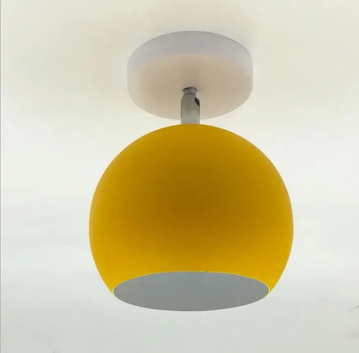 lampe suspension vert moderne minimaliste nordique matériau métal interrupteur bouton