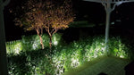 projecteur éclairage jardin extérieur led ip65 moderne noir fixe piquet cable prise murale remplacable
