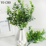 plantes artificielles feuilles eucalyptus vert branches murales décoration mariage anniversaireextérieur moderne