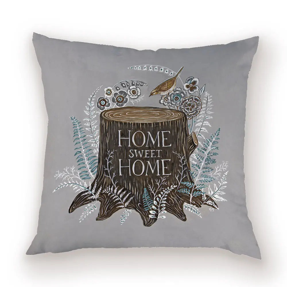 taies d'oreiller carrées fleur vintage polyester blanc décoratives