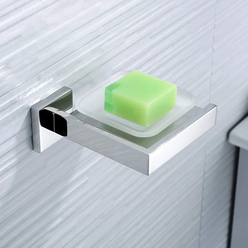 accessoires salle bain chrome modernes porte serviettes porte savon porte téléphone barres crochets vis