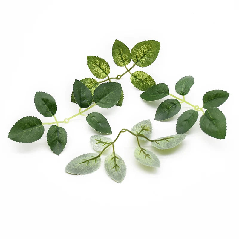 feuilles artificielles vertes guirlande naturelle decoration exterieure mariage event festive
