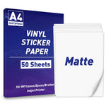 papier autocollant vinyle a4 blanc mat 50 feuilles motifs animaux fleurs décoration
