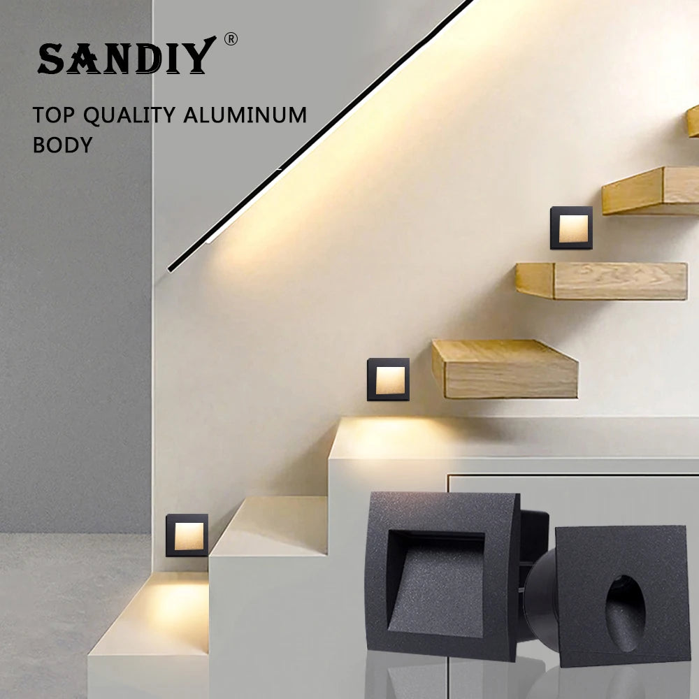 lampe sol extérieure moderne led étanche noir mat 70cm 140cm