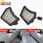 lampe led noir moderne clips connecteur électrique volvo jaguar miroir puddle lights 2400 lumens