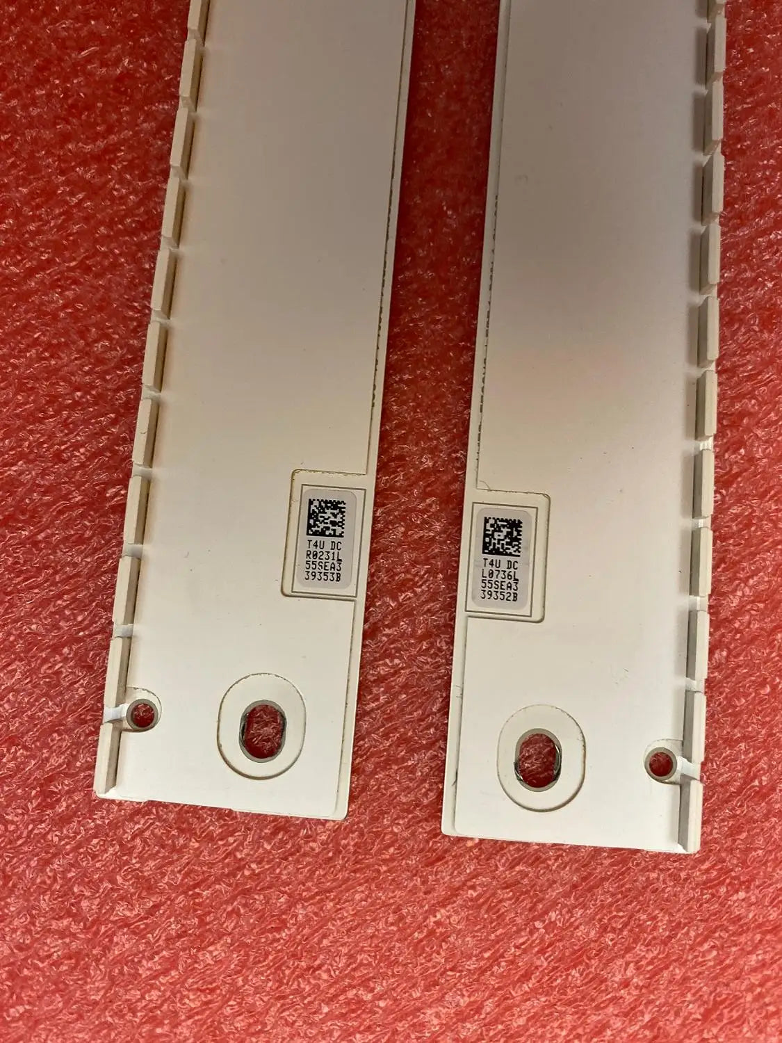 plaque support meuble blanc lisse moderne numérotées compatible télévisions