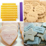 lettres numéros boîte rangement moule biscuits diy décoratif personnalisables alphabet géométrique