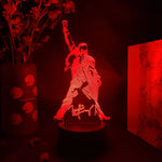 lampe led freddie mercury silhouette couleur violet bleu vert jaune rouge blanche transparente moderne