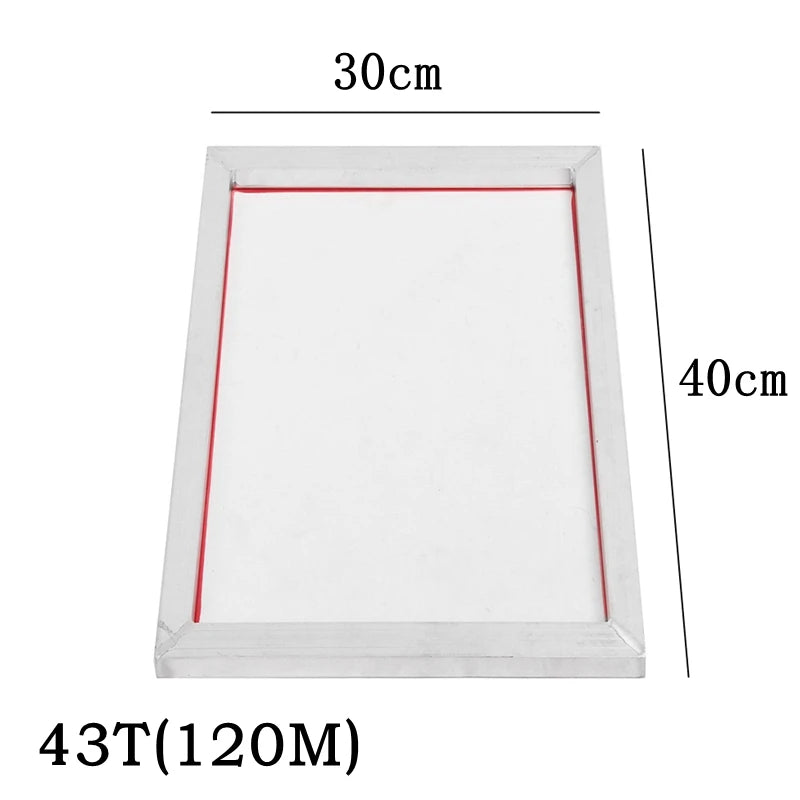 cadre serigraphie aluminium 30x40cm maille polyester impression ecran peinture cadre artistique blanc rouge