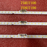 bande led blanche points lumineux espacés régulières moderne clips fixation