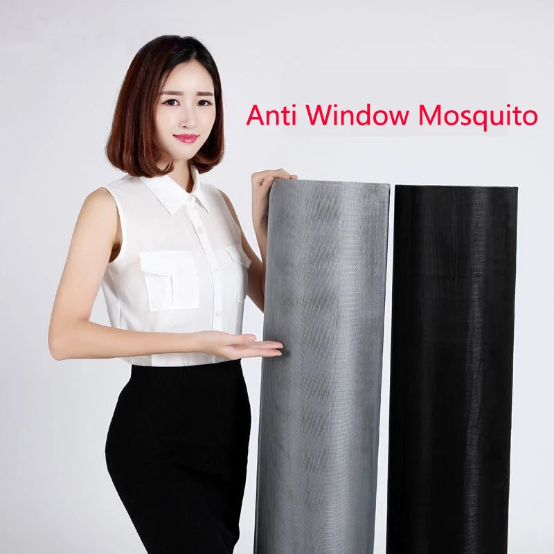 filet moustiquaire intérieur maille polyester porte fenêtre protection insecte gris noir blanc