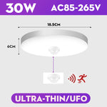 lampe capteur radar detection mouvement blanc moderne minimaliste 20w 30w 249lm 15lumieres