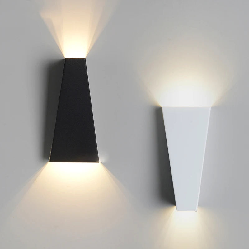 Applique murale LED moderne or blanc noir contemporaine fixée mur 610W