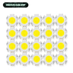 ampoules led cob 3w 5w 7w 10w blanc jaune 20mm haute puissance diy spot