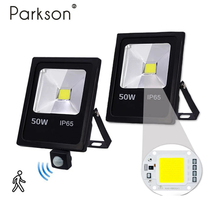 projecteur led noir moderne ip65 10w 30w 50w capteur mouvementextérieur clips