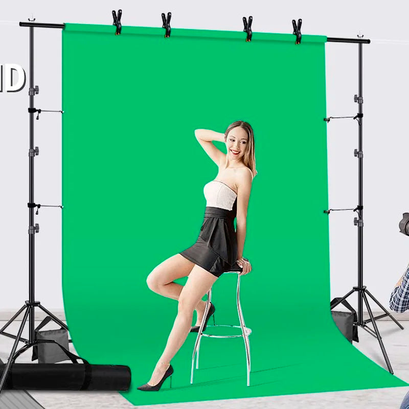 support fond photo noir lisse moderne clips tringles sac transport 300cm 260cm photo studio