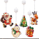 Père Noël LED à ventouse pour décoration festive