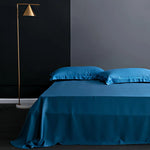 drap plat soie mûrier naturel uni lit double grande taille moderne