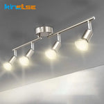 Spot LED moderne argenté rotatif fixé murally têtes GU10 LED