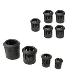supports diode clip plastique noir 24v lvd 100 500 pièces 10mm 8mm 5mm 3mm