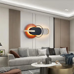 lampes murales décoratives modernes LED noir blanc vert foncé orange éclairage ambiance chambre salon
