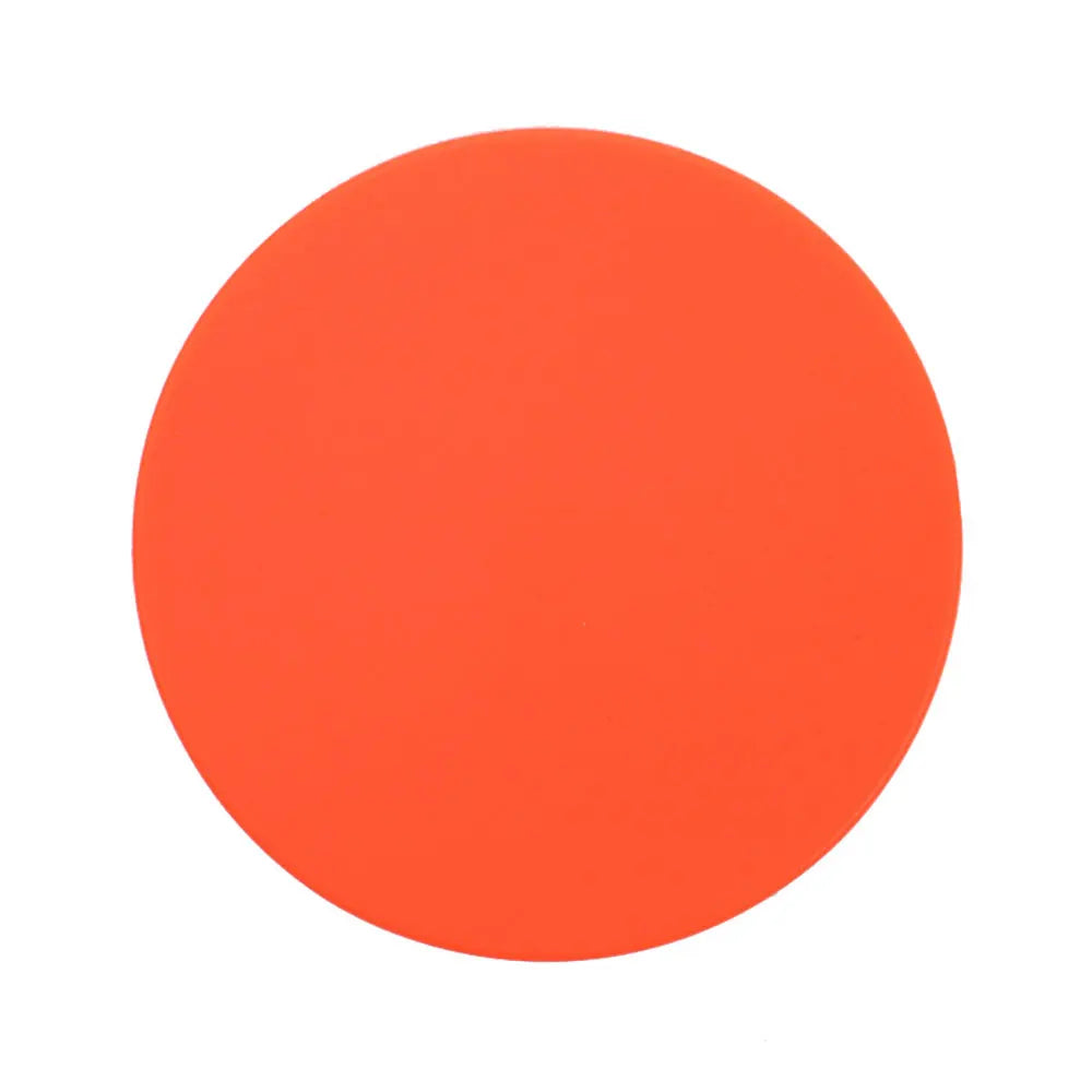 coasters silicone unicolore rose orange vert bleu noir gris blanc modernes imperméables