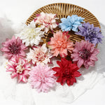 Fausse fleur Dahlia violette pour couronne DIY