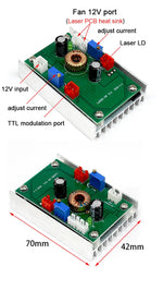 circuit imprimé électronique vert composants led 17mm 9mm opacité pcb constante tension 350mA