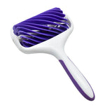 brosse peau violet moderne rayures horizontales poignée plastique respectueux environnement