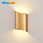 applique murale led moderne or blanc minimaliste fixée mur source lumineuse led 249 2000