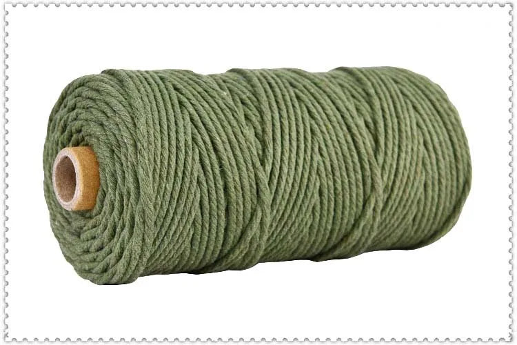 corde macramé coton torsadé mm décoration artisanale rustique fait main textile maison