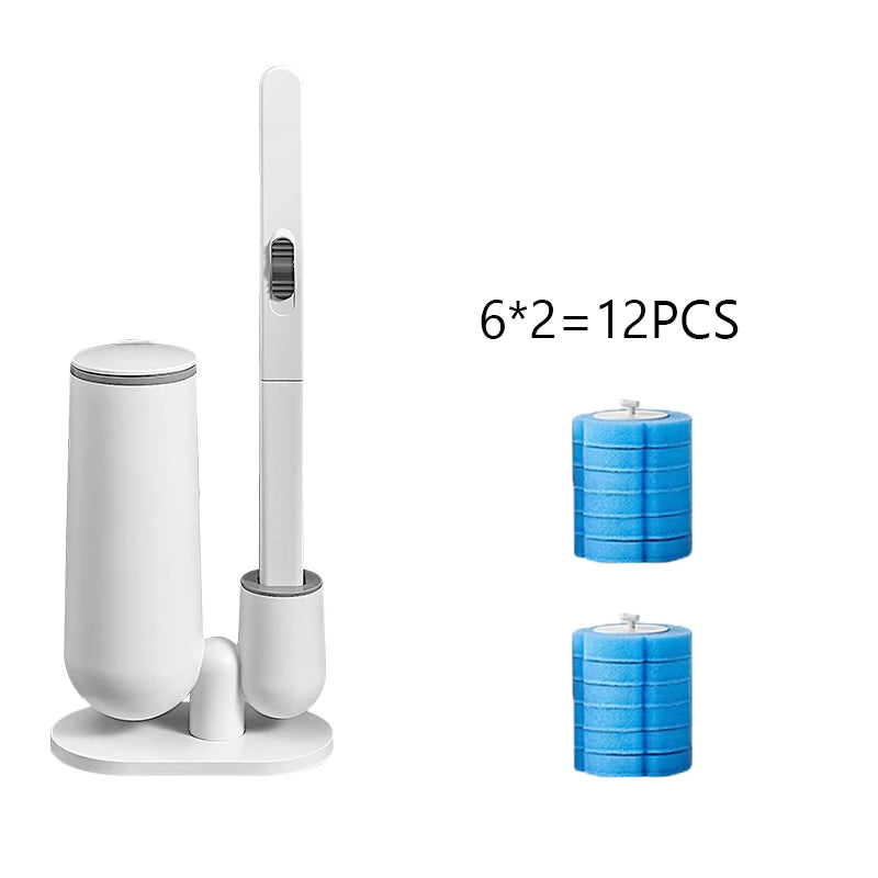 brosse wc blanche moderne brosse usage unique base plate minimaliste set 120 têtes brosse