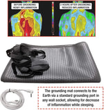 tapis sol terre noir grille perforations moderne clips cordon prise électrique santé sommeil