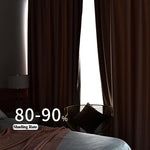 Rideau occultant bleu pour décoration intérieure
