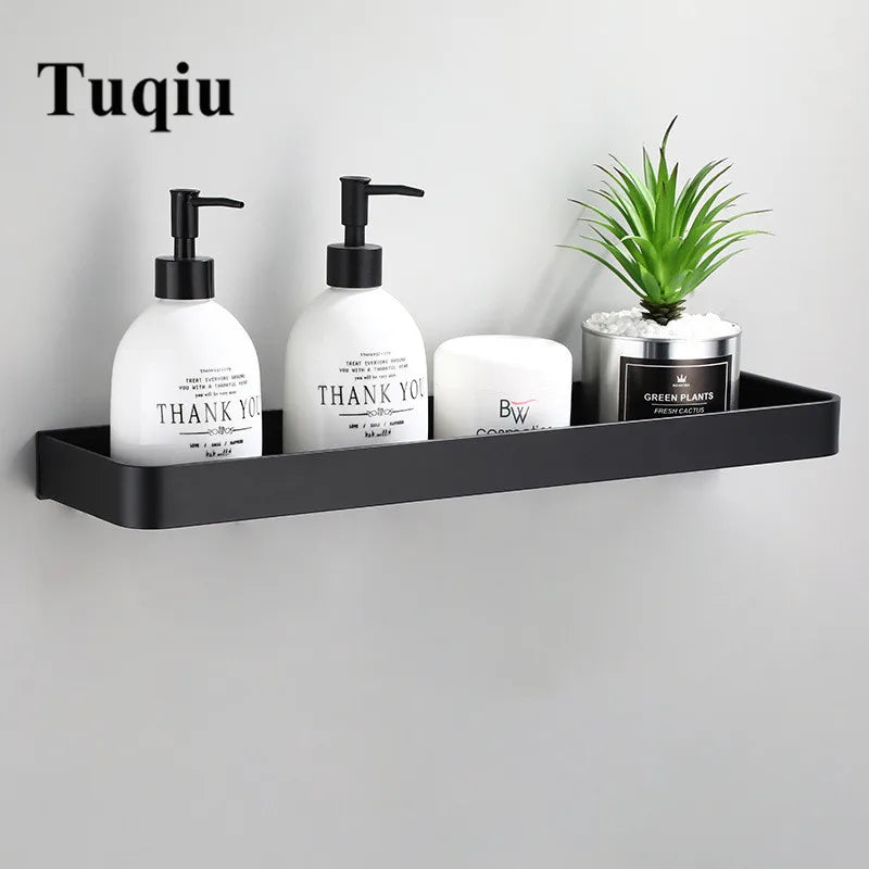 étagère murale moderne blanc aluminium poli 40cm 30cm 50cm tasse parfum diffuseur