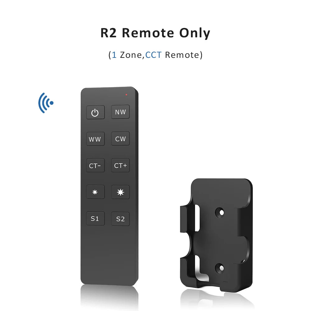 contrôleur led zigbee 2ch noir moderne adhésif télécommande récepteur wz1 led strip
