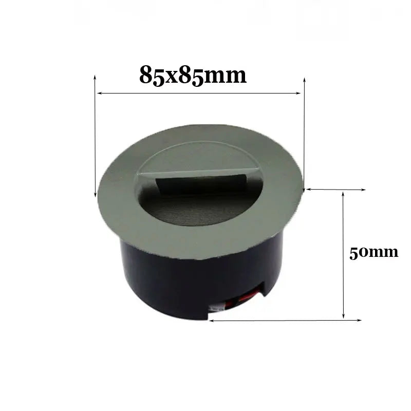 lampe sol moderne led noir blanc rayures horizontales ip55 aluminium 1w 5w