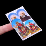 autocollants religieux saints anges bleu rouge blanc doré noir adhésifs décoration église craft stickers