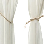 corde rideaux torsadée moderne beige blanc doré 70cm 55g polyester