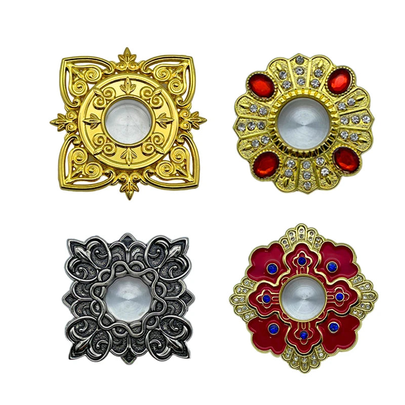 broche croix chrétienne religion métal strass fleurs art nouveau bijoux religieux décoration dorée rouge