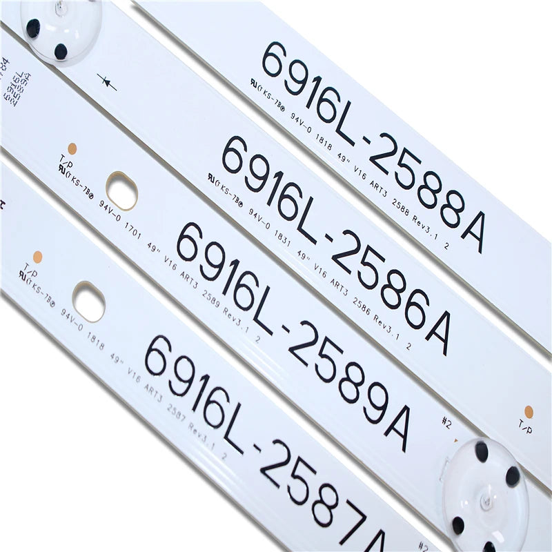 bande led 49 pouces blanc moderne 980mm lumières connecteurs